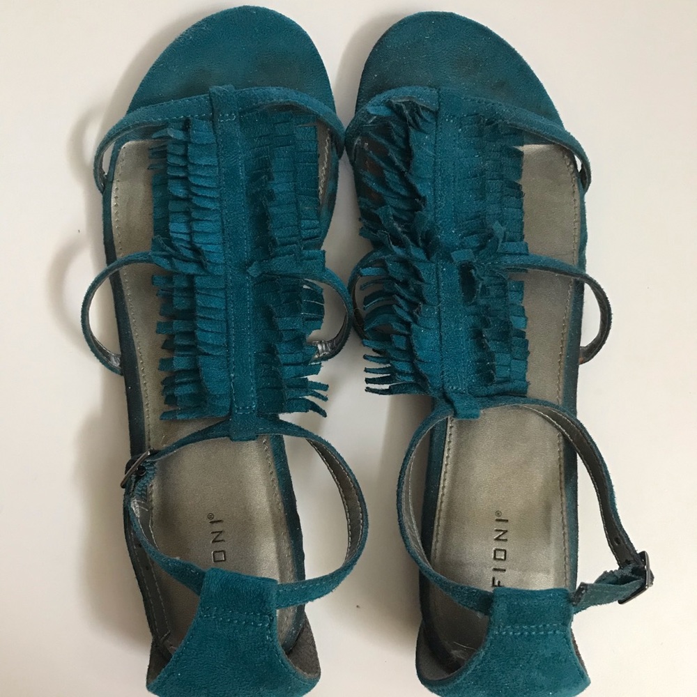 Fioni Turquoise Sandals Size 6.5